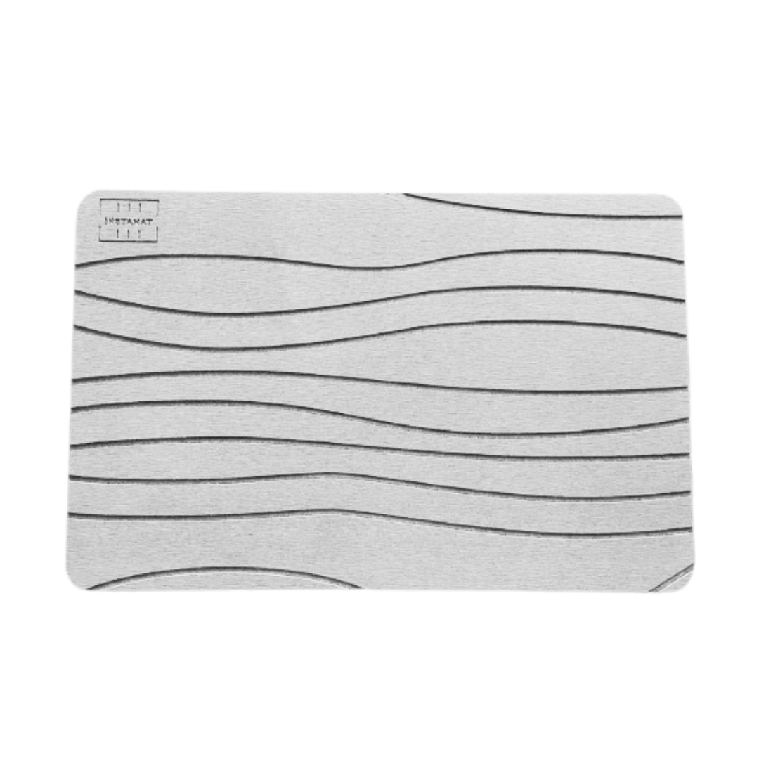 INSTAMAT - Stone Bath Mat (Grey) - Diatomaceous Earth Shower Mat