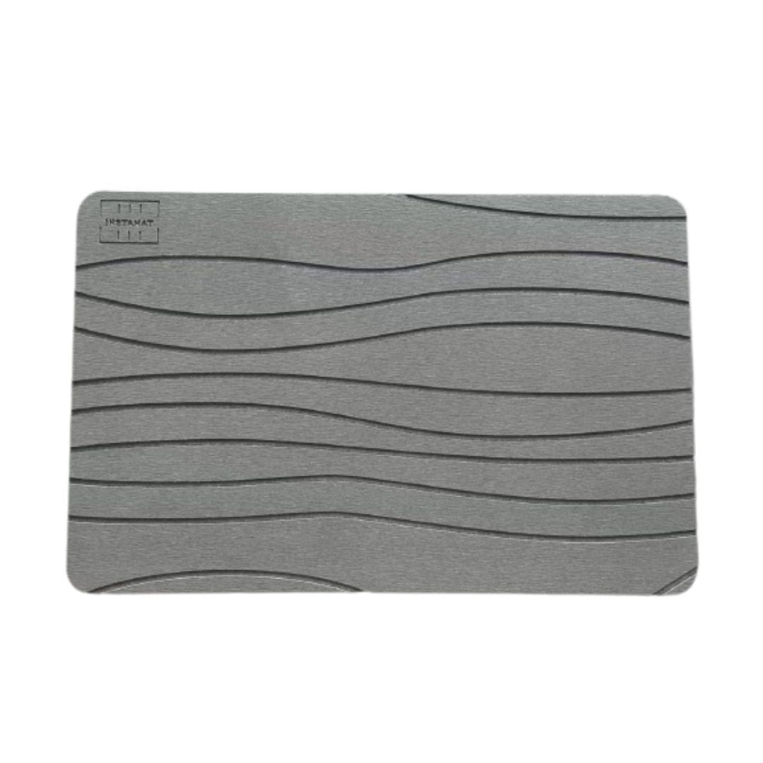 INSTAMAT - Stone Bath Mat (Grey)  - Diatomaceous Earth Shower Mat