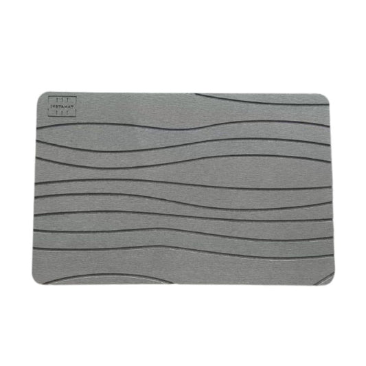 INSTAMAT - Stone Bath Mat (Grey)  - Diatomaceous Earth Shower Mat